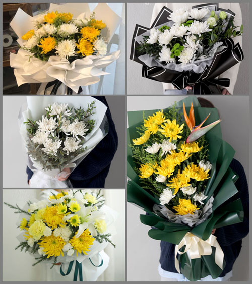 贵州遵义播州区茅栗镇白事花束代送